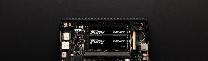 Kingston Technology FURY 16GB 3200MT/s DDR4 CL20 SODIMM (Kit of 2) Impact 16GB 1600, 3200MHz DDR4 260-pin SO-DIMM