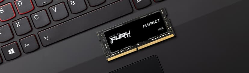 Kingston Technology FURY 16GB 3200MT/s DDR4 CL20 SODIMM (Kit of 2) Impact 16GB 1600, 3200MHz DDR4 260-pin SO-DIMM
