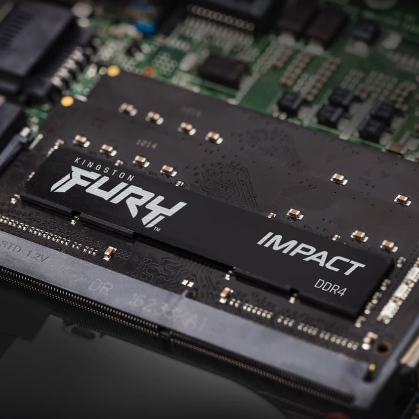 Kingston Technology FURY 16GB 3200MT/s DDR4 CL20 SODIMM (Kit of 2) Impact 16GB 1600, 3200MHz DDR4 260-pin SO-DIMM