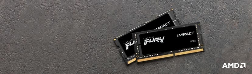 Kingston Technology FURY Impact RAM-minnen 16 GB 2 x 8 GB DDR4 1600 MHz 16GB 1600, 3200MHz DDR4 260-pin SO-DIMM