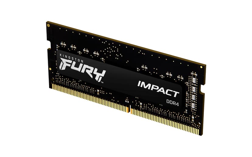 Kingston Technology FURY Impact RAM-minnen 16 GB 2 x 8 GB DDR4 1600 MHz 16GB 1600, 3200MHz DDR4 260-pin SO-DIMM