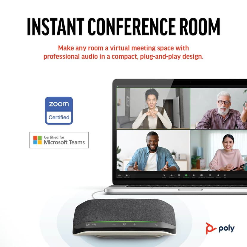 HP POLY Sync 10 USB-A USB-C-høyttalertelefon