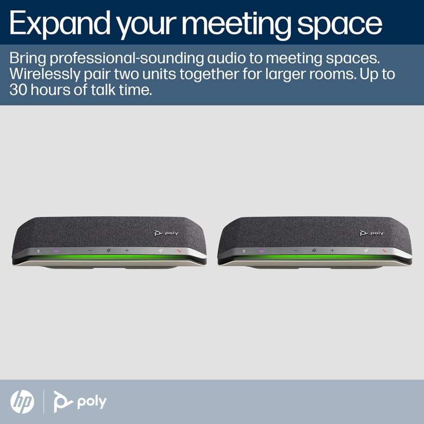 HP Poly Sync 40+ USB-A USB-C -kaiutinpuhelin, Microsoft Teams -sertifioitu + BT700 USB-A -sovitin