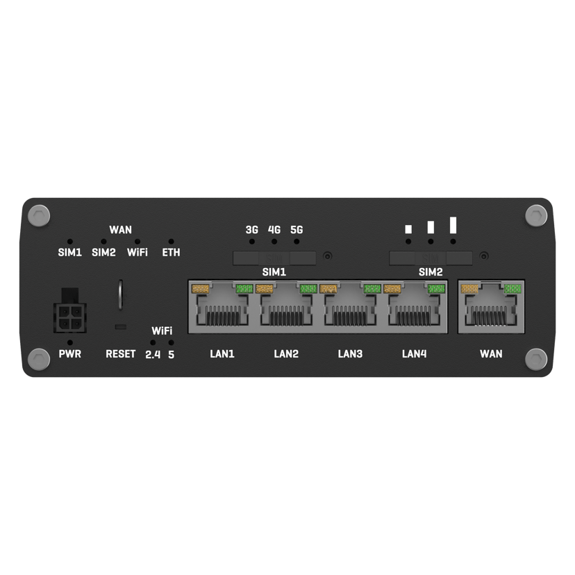 Teltonika RUTX50 router + Poynting OMNI-214 antenna