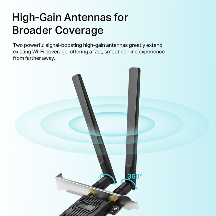 TP-Link Archer TX20E Sisäinen WLAN / Bluetooth 1800 Mbit/s