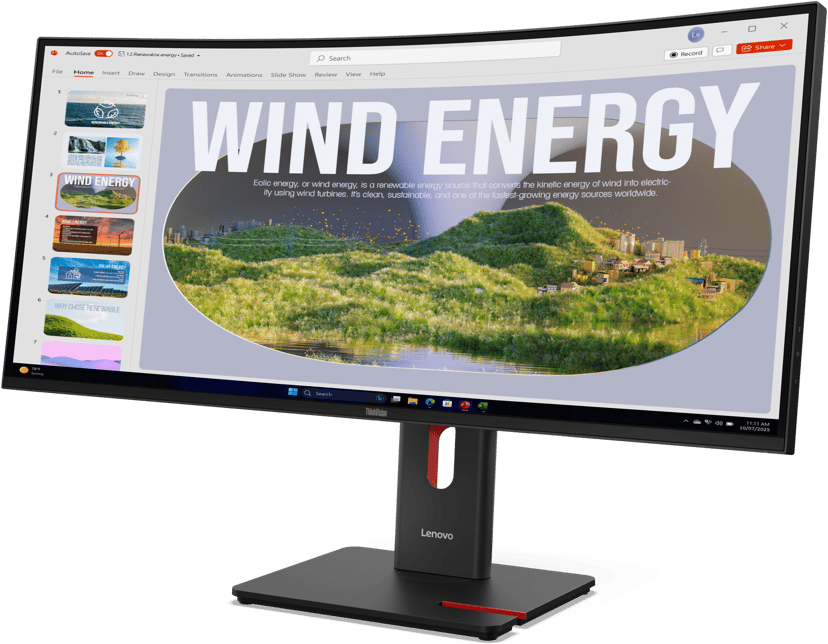 Lenovo ThinkVision T34WD-40 Curved 34" 3440 x 1440pixels VA 21:9 120Hz
