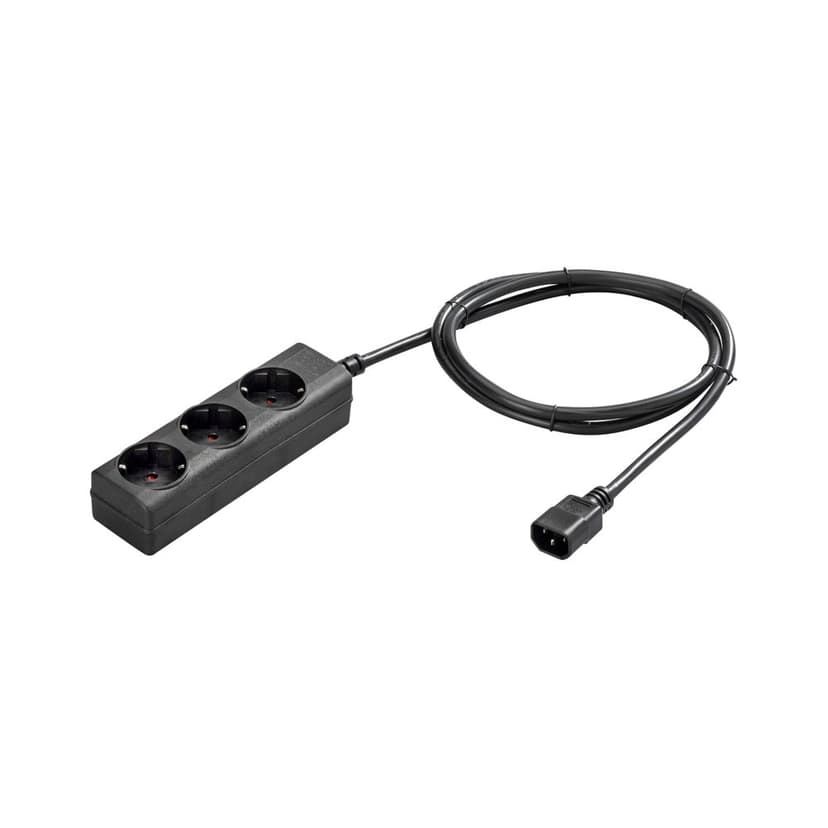 Eaton Powerware strømkabel 1.7m C14 Strømstik type F Sort