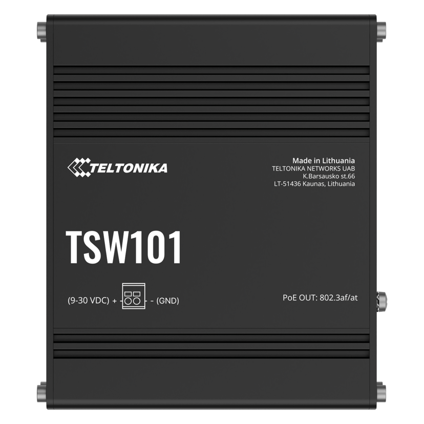 Teltonika TSW101 5-portars omanagerad PoE+ 60W switch