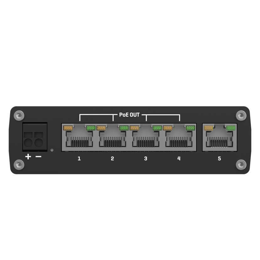 Teltonika TSW101 5-portars omanagerad PoE+ 60W switch