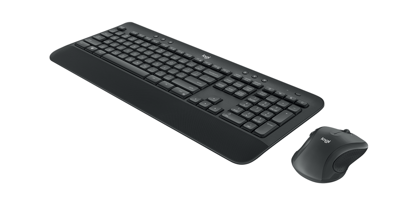 Logitech 920-008923 toetsenbord Inclusief muis Kantoor RF Draadloos QWERTY US International Zwart Draadloos US International