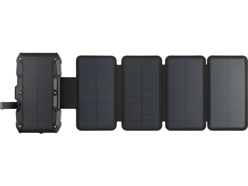 Sandberg Sol 5-panelers powerbank 27000, 99.9mAh Svart