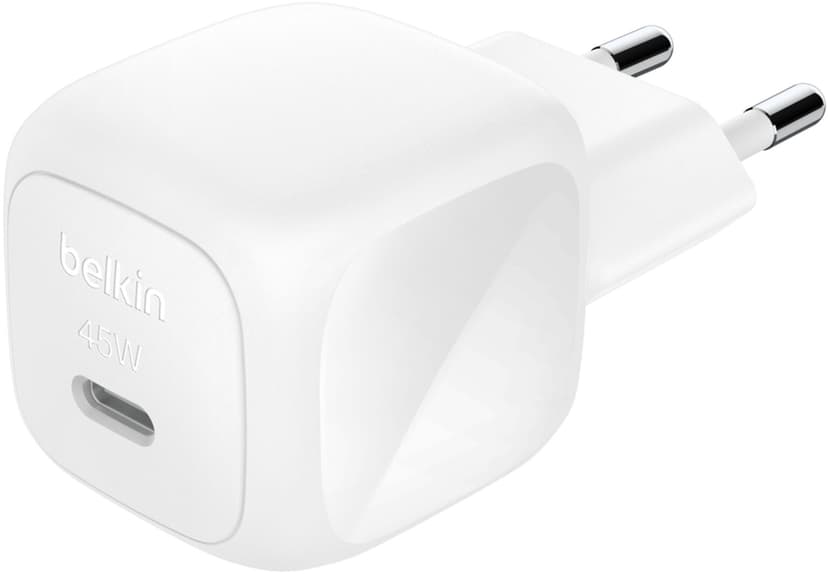 Belkin 45W USB PD Compact Wall Charger Valkoinen