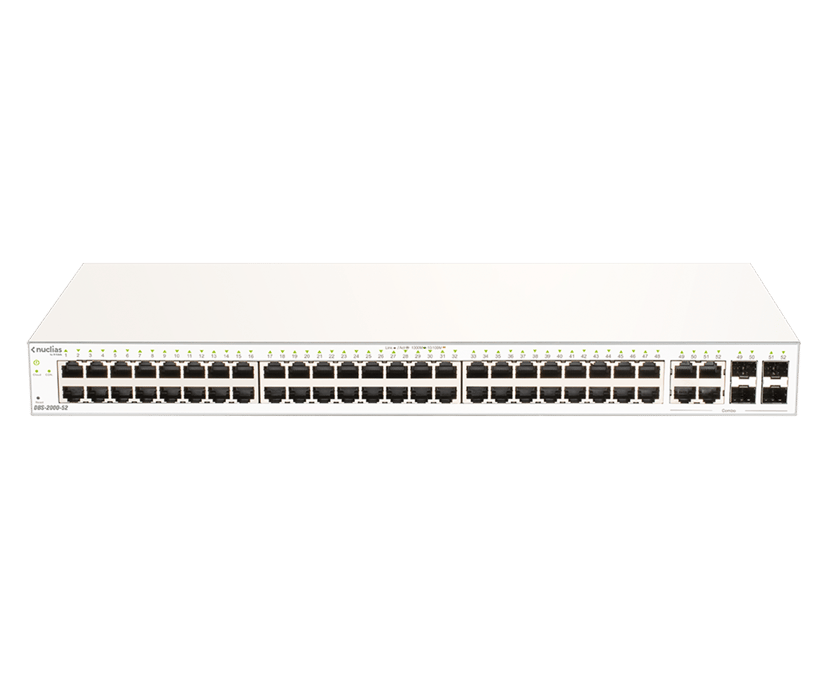 D-Link DBS-2000-52 nätverksswitchar hanterad L2 Gigabit Ethernet (10/100/1000) Grå