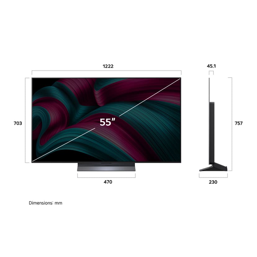 LG C5 55" 4K OLED Smart TV (2025)