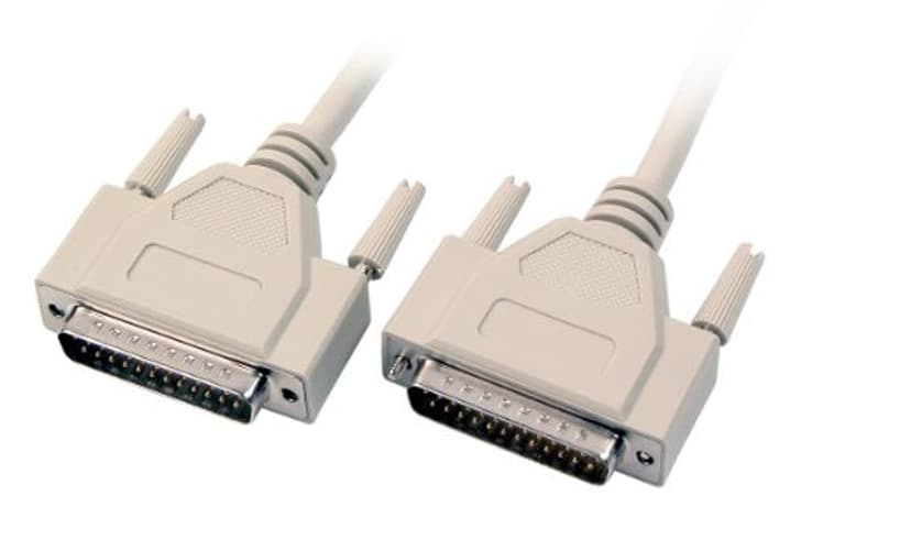 Microconnect Parallelle kabel 10m DB25 DB25 Beige