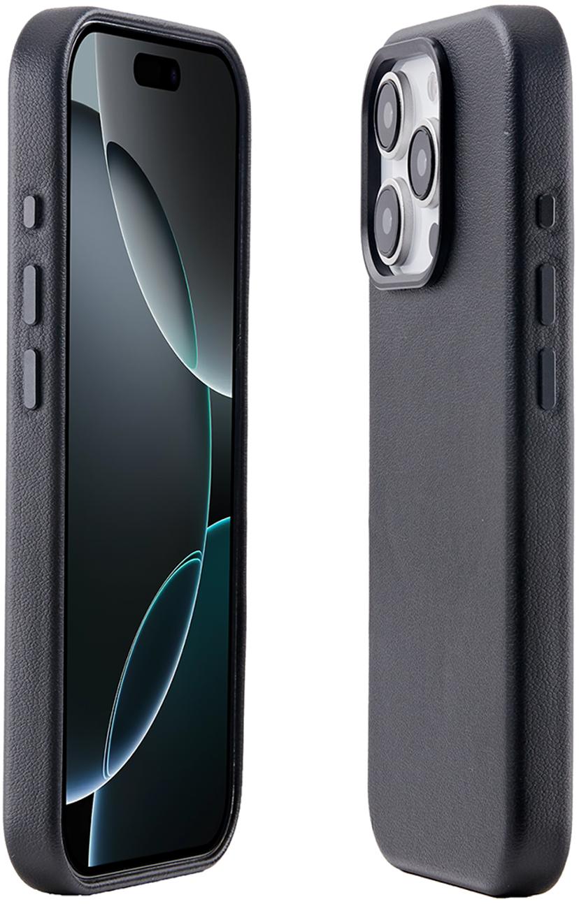 Cirafon Recycled Pu Leather Magsafe iPhone 16 Pro Musta