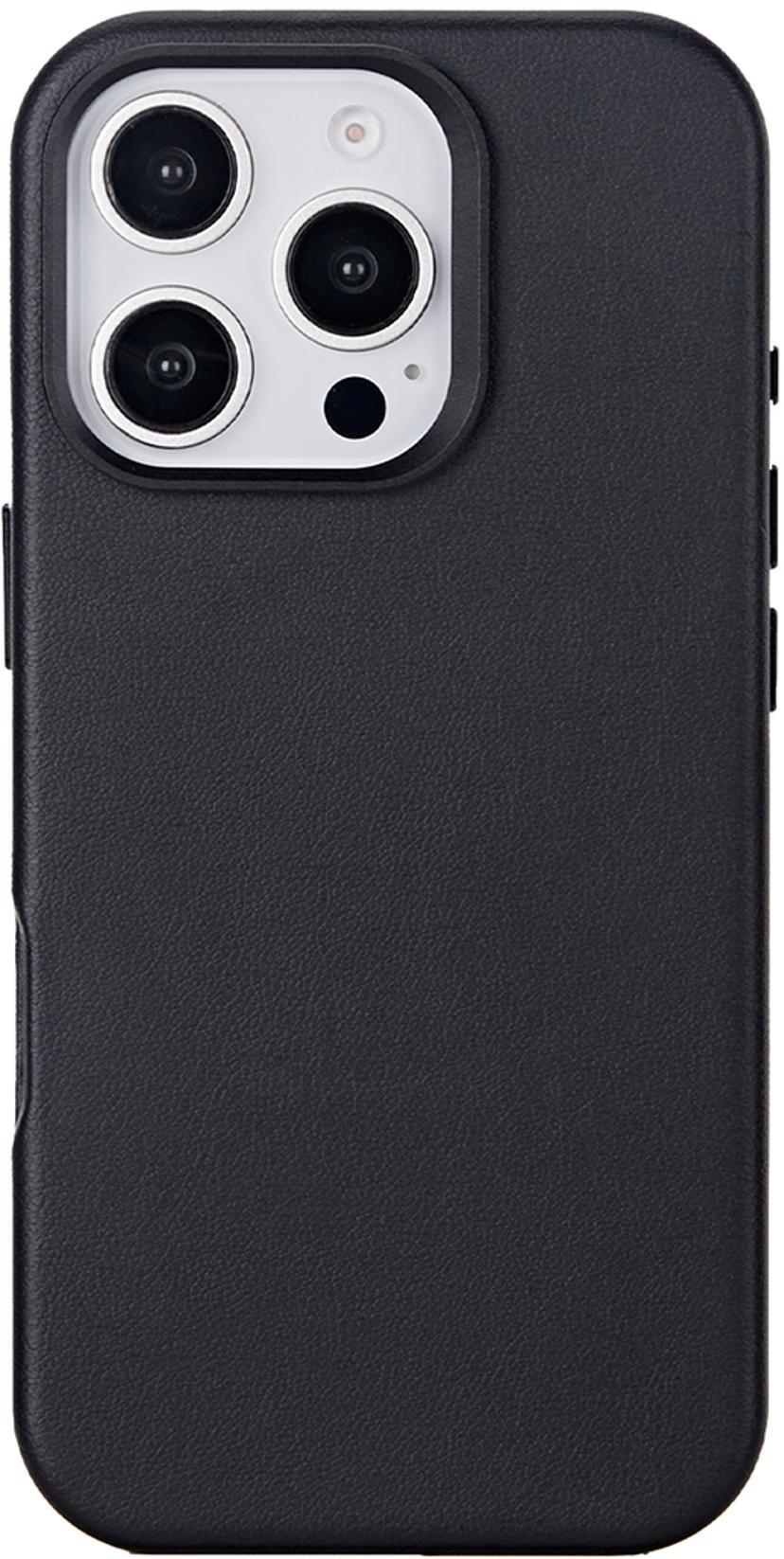 Cirafon Recycled Pu Leather Magsafe iPhone 16 Pro Musta