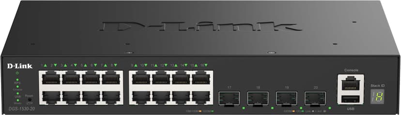 D-Link DGS-1530-20 Stackbar Smart Switch