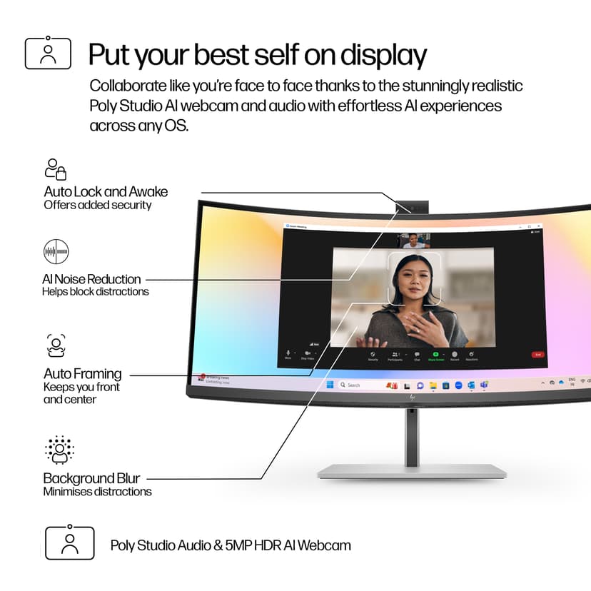 HP Series 7 Pro 734pm 34" 3440 × 1440pixels IPS Black 21:9 120Hz