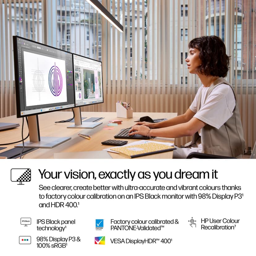 HP Series 7 Pro 727pu 27" 2560 × 1440pixels IPS Black 16:9 120Hz