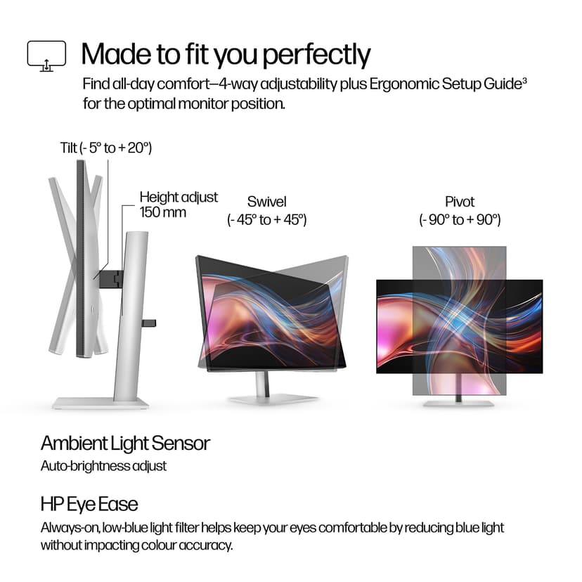 HP Series 7 Pro 727pu 27" 2560 × 1440pixels IPS Black 16:9 120Hz