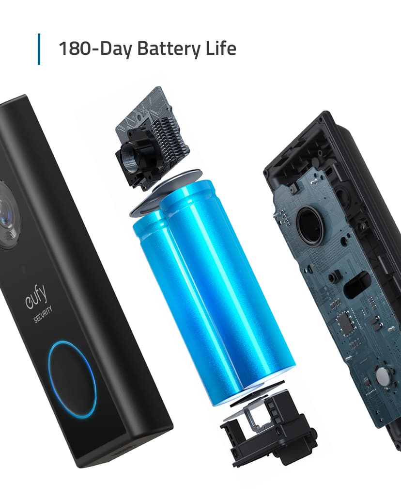 Anker Eufy T82101W1 dørklokkesett Sort