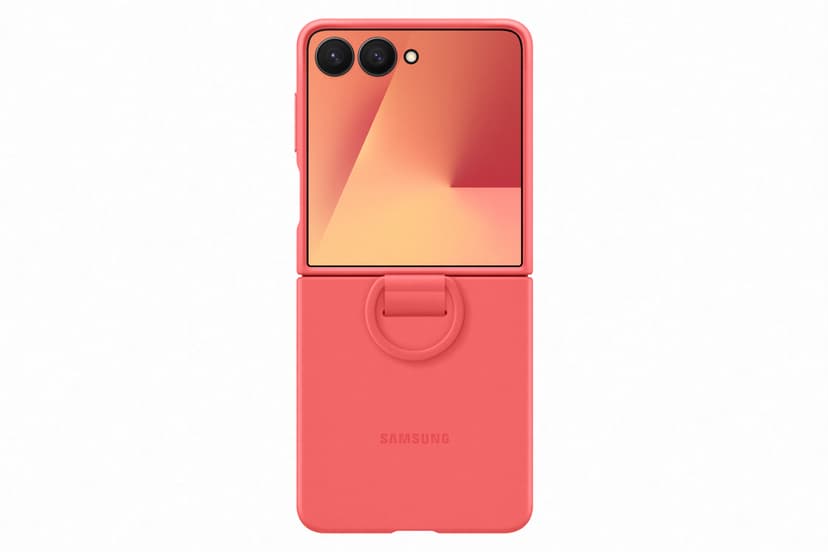 Samsung Silicone Ring Case Samsung Galaxy Z Flip7 Röd