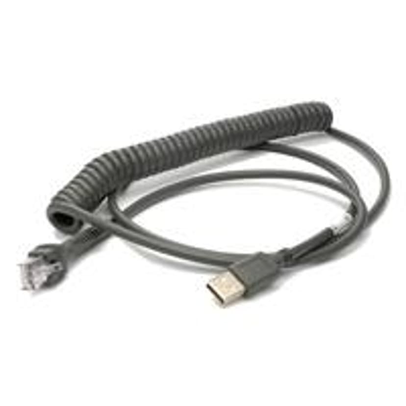Datalogic USB Type A Strømkabel Spiralkabel 3,6 m