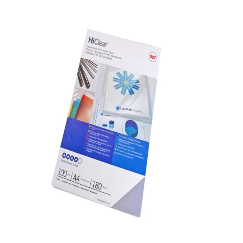 GBC HiClear A4 180mic 100stk Bindende Omslag