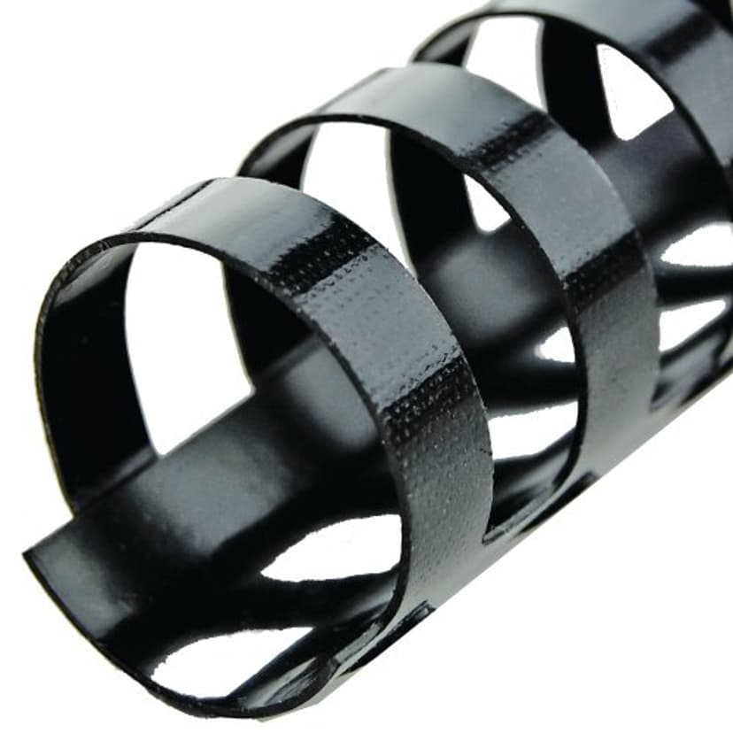GBC CombBind Plast Spiral 19 mm 160 ark A4 21R sort 100 stk