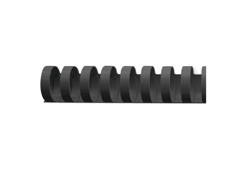 GBC CombBind Plast Spiral 19 mm 160 ark A4 21R sort 100 stk