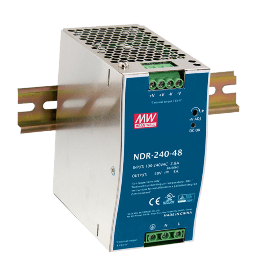 Mean Well PSU 230VAC/48VDC 240W for DIN railPSU 230VAC/48VDC 240W for DIN rail 240W