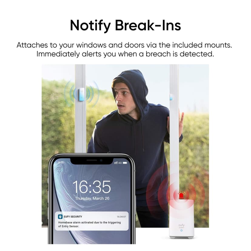 Eufy Komplett alarmpakke med 5 deler
