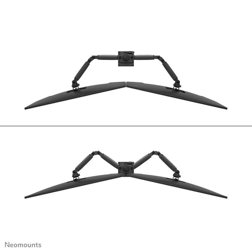 Neomounts DS60-600BL2 Monitorarm 10-32" - Quick-fix - 180°-stop