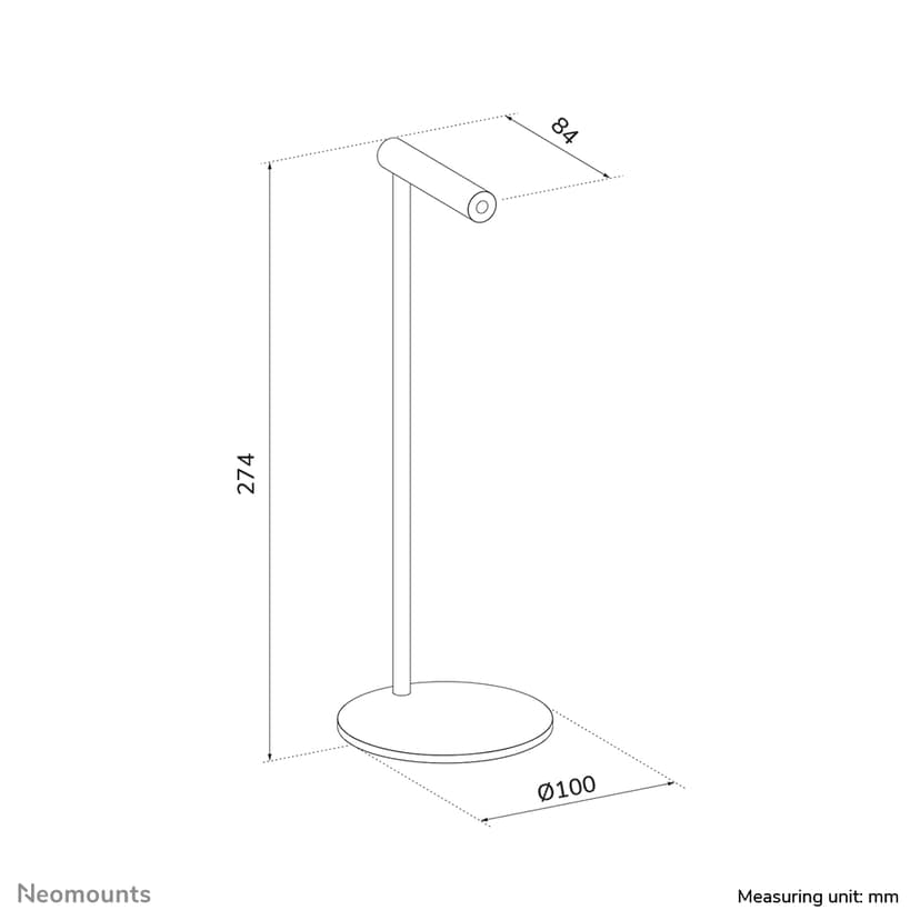 Neomounts ADS11-170SL Headset standaard - universeel Zilver