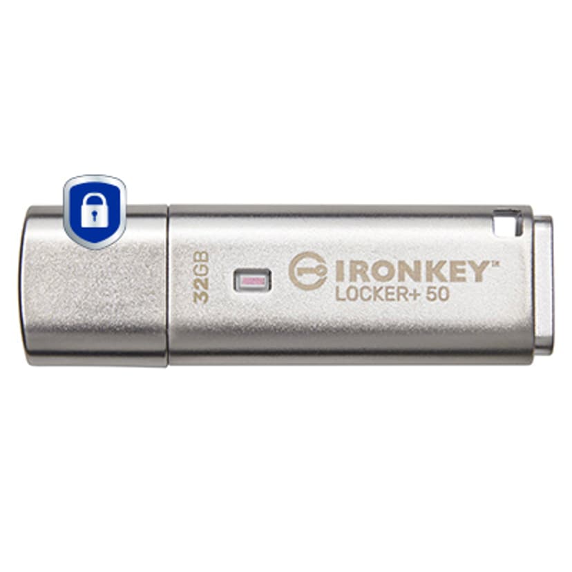 Kingston IronKey Locker+ 50 32GB USB Type-A Silver