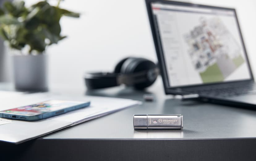 Kingston IronKey Locker+ 50 128GB USB-A Zilver