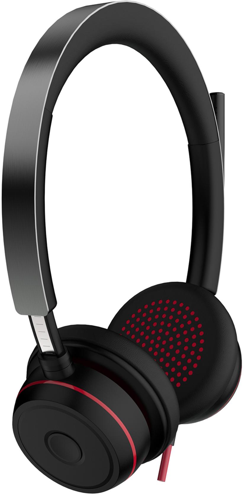 Voxicon UC03R – USB Headset med Mikrofon, ENC og Teams-støtte (USB-A + USB-C) Stereo USB-A, USB-C Svart