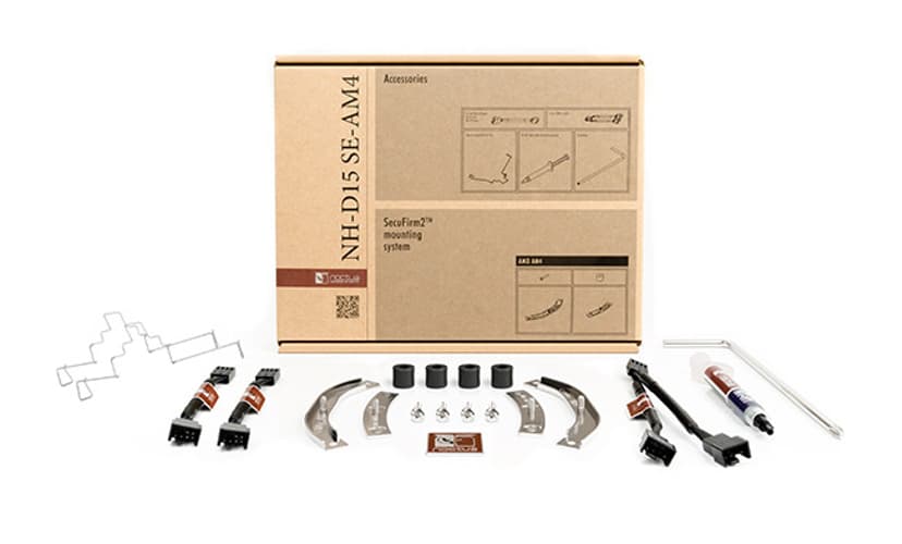 Noctua NH-D15 AM4 Kjøler Beige, Brun, Rustfritt stål