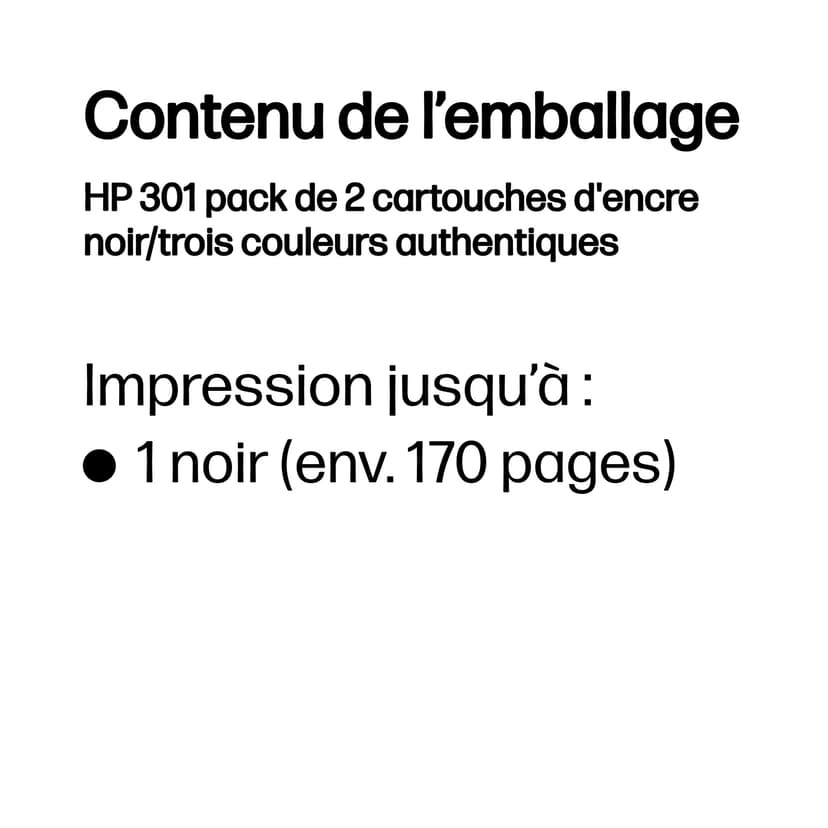HP Bläck Combo Pack No.301 (Black,Color)