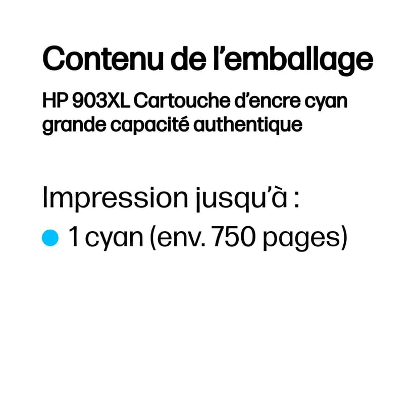 HP Bläck Cyan No.903XL - OfficeJet 6960/6970/6974
