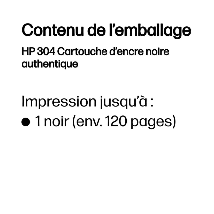 HP Bläck Svart No.304 - DeskJet 3720/3730/3732