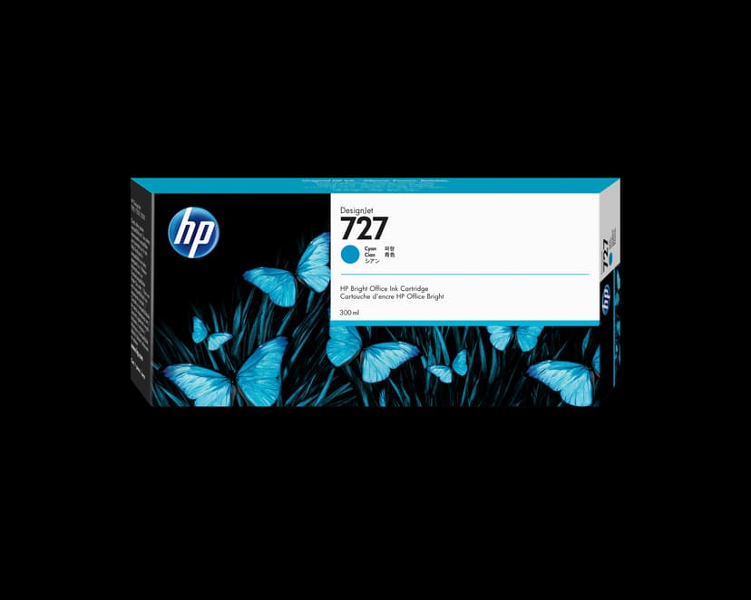 HP Blekk Cyan 727 300ml - DJ 1530