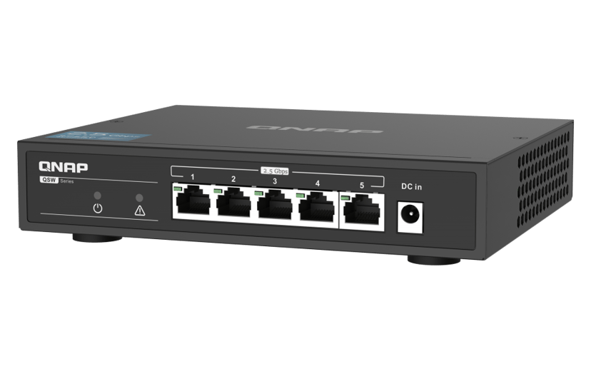 QNAP TS-673A 6-Bay Desktop NAS + 5-Port 2.5G Switch