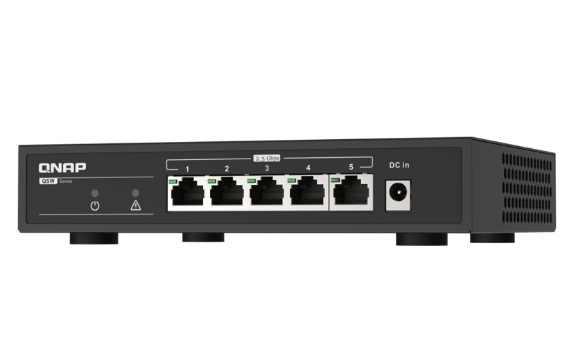 QNAP TS-673A 6-Bay Desktop NAS + 5-Port 2.5G Switch