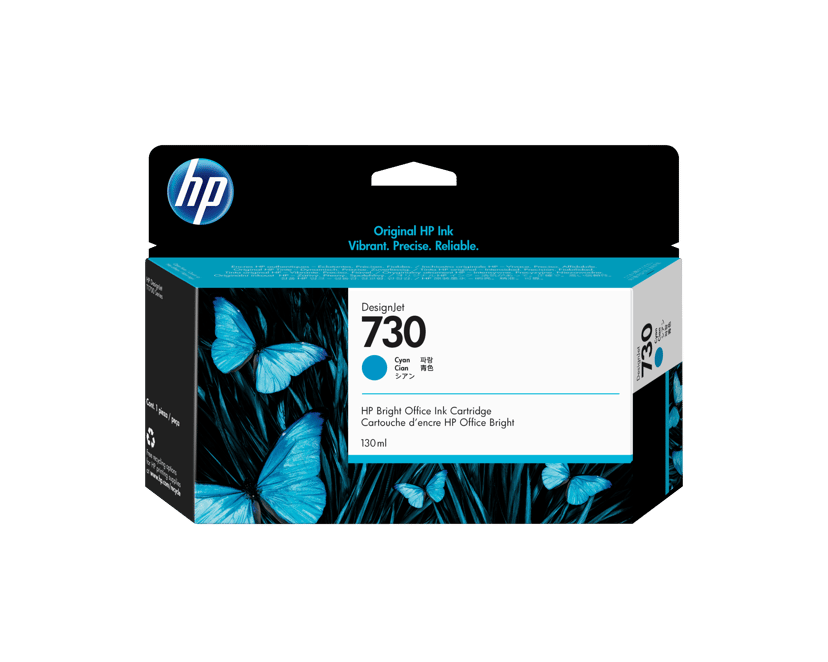 HP Bläck Cyan 730 130ml - DJ T1700