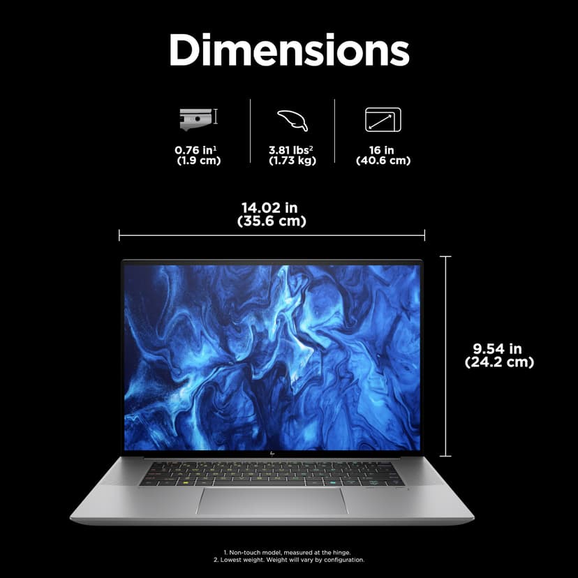 HP HP ZBook Studio 16 G11 Core Ultra 7 32GB 1000GB RTX 4070 16"