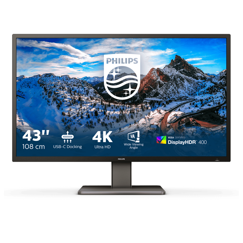 Philips P-line 439P1 42.51, 42.51 inch/108 cm" 3840 × 2160pixels VA 16:9 60Hz