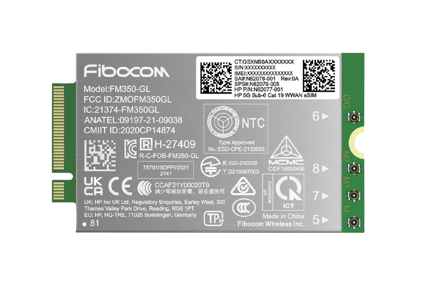 HP 5G Sub-6 Cat 19 WWAN