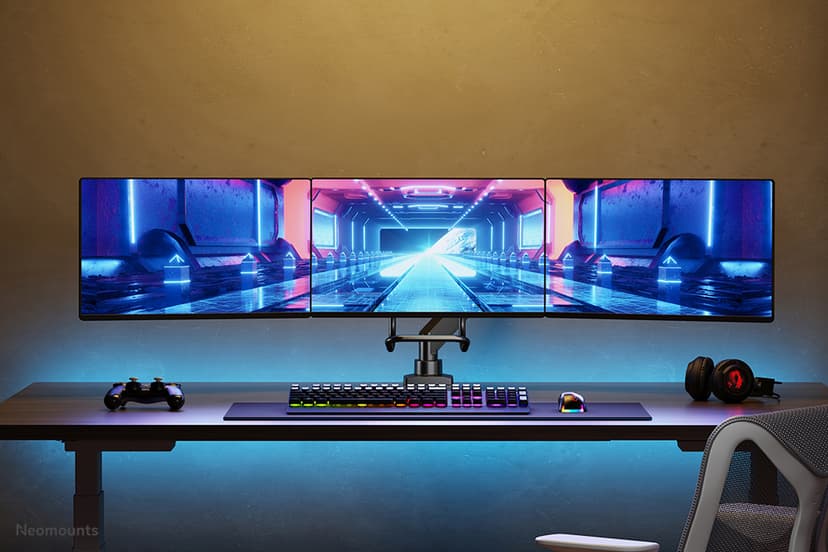 Neomounts NM-D775DX3BLACK - Monitorarm voor drie flatscreens tot 27" - Zwart